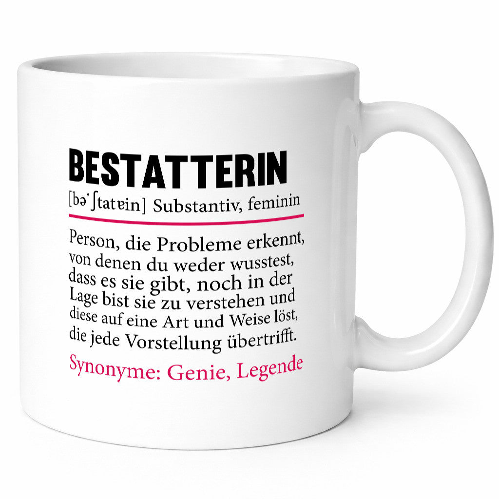 Bestatterin | Beruf Bestattung Totengräberin Humor Arbeit Kollegen Büro