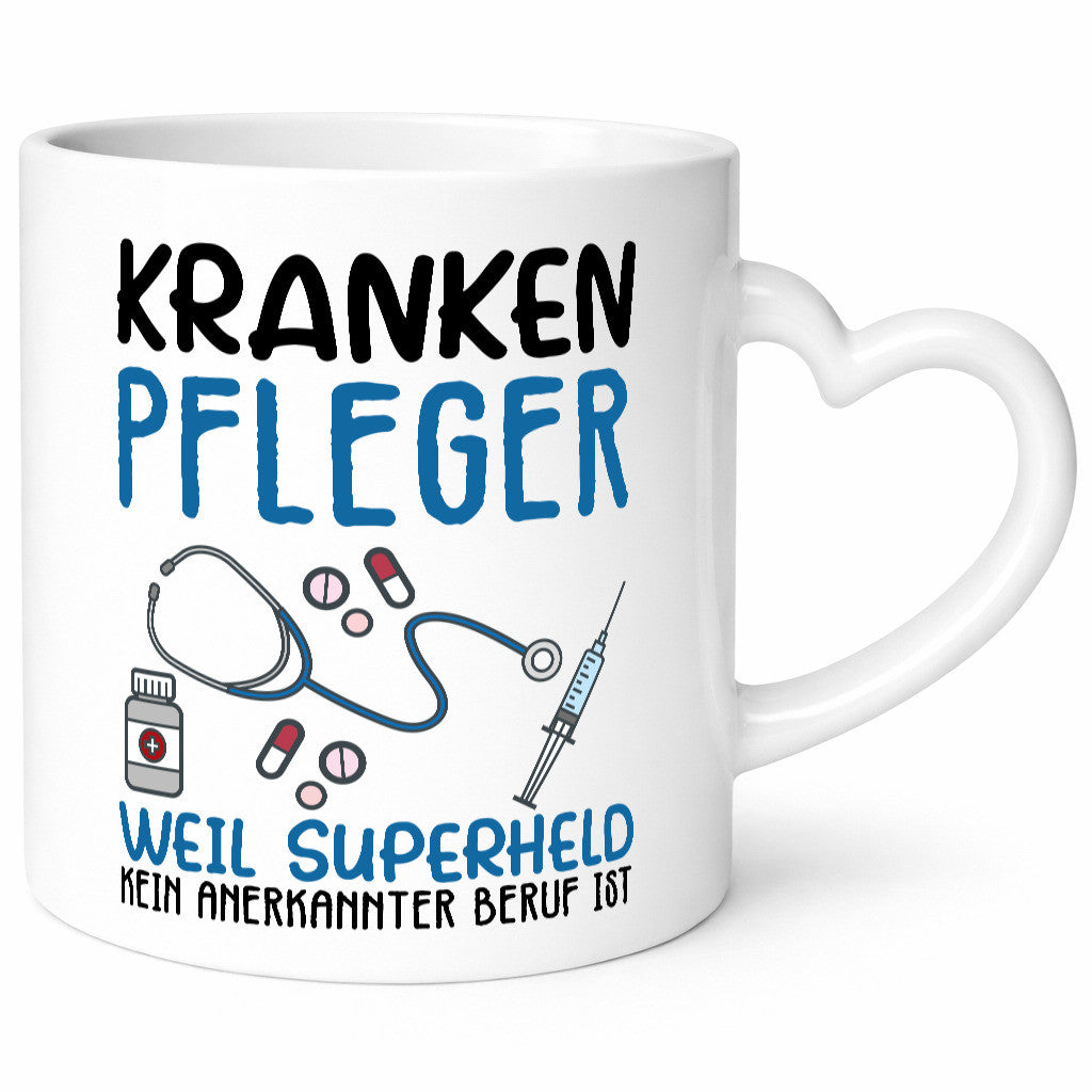 Ich bin Krankenpfleger Geschenk Humor Geschenkidee lustiger Spruch Tasse