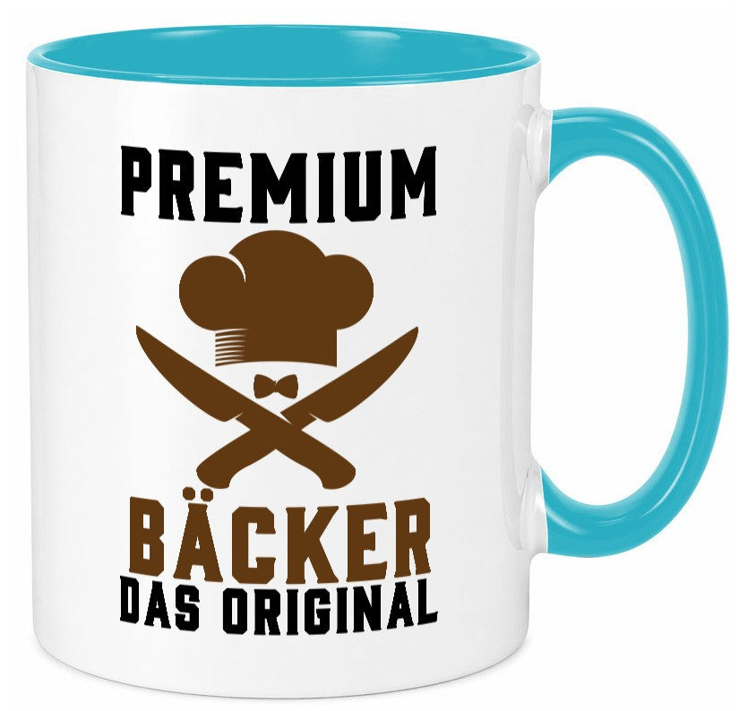 Premium Bäcker das Orginal Humor Geschenkidee Tasse