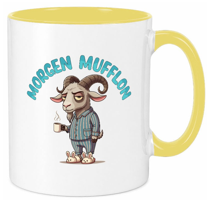 Morgen Mufflon | Morgenmuffe v2 lustig Humor Geschenkidee Geschenk Tasse
