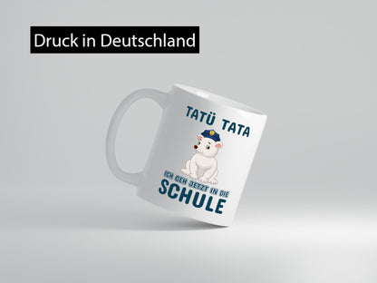 Polizei Eisbär | Tatü Tata Einschulung Tasse Schule lustig Humor Geschenkidee