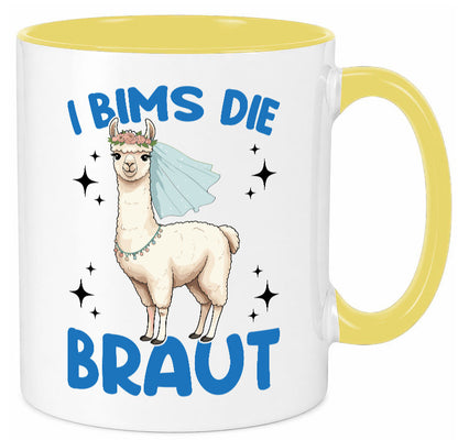 I Bims die Braut | Lama JGA Hochzeit lustig Humor Geschenkidee Geschenk Tasse