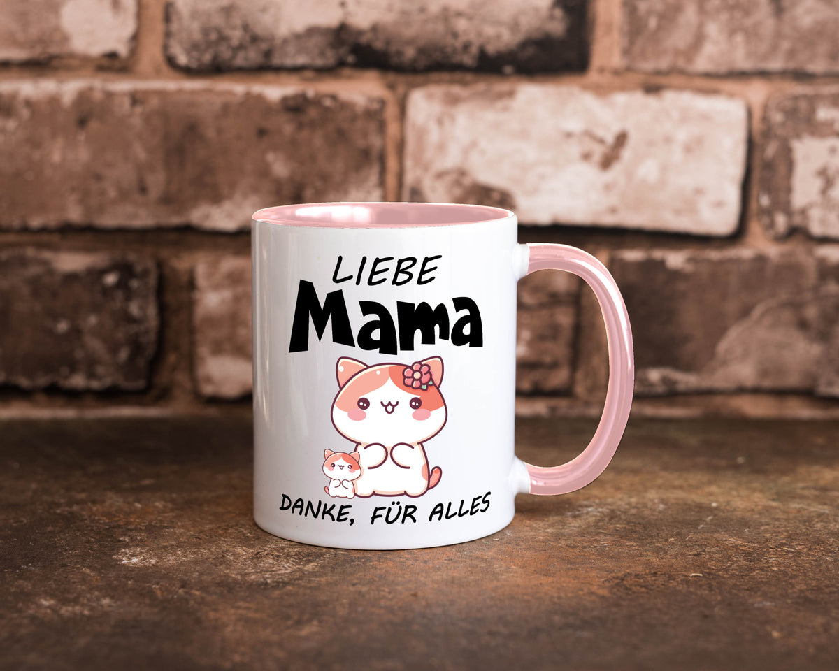 Liebe Mama Danke, für alles | Muttertag Beste Geschenk Familie Geschenkidee Tasse