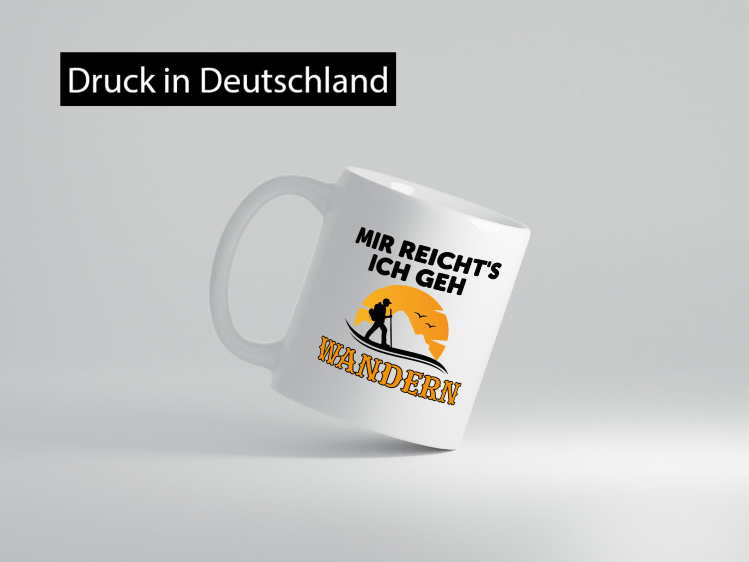 Ich geh wandern | Spruch Tasse Wanderer Gebirge lustig Humor Geschenkidee