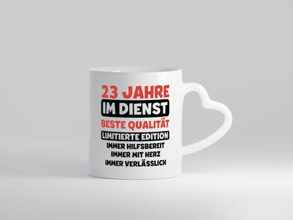 23 Jahre im Dienst | Jubiläum Arbeit v3 lustig Kollegen Büro Geschenk Tasse