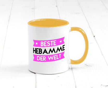 Beste Hebamme | Geburtshilfe lustiger Spruch Geschenk Humor Geschenkidee Tasse