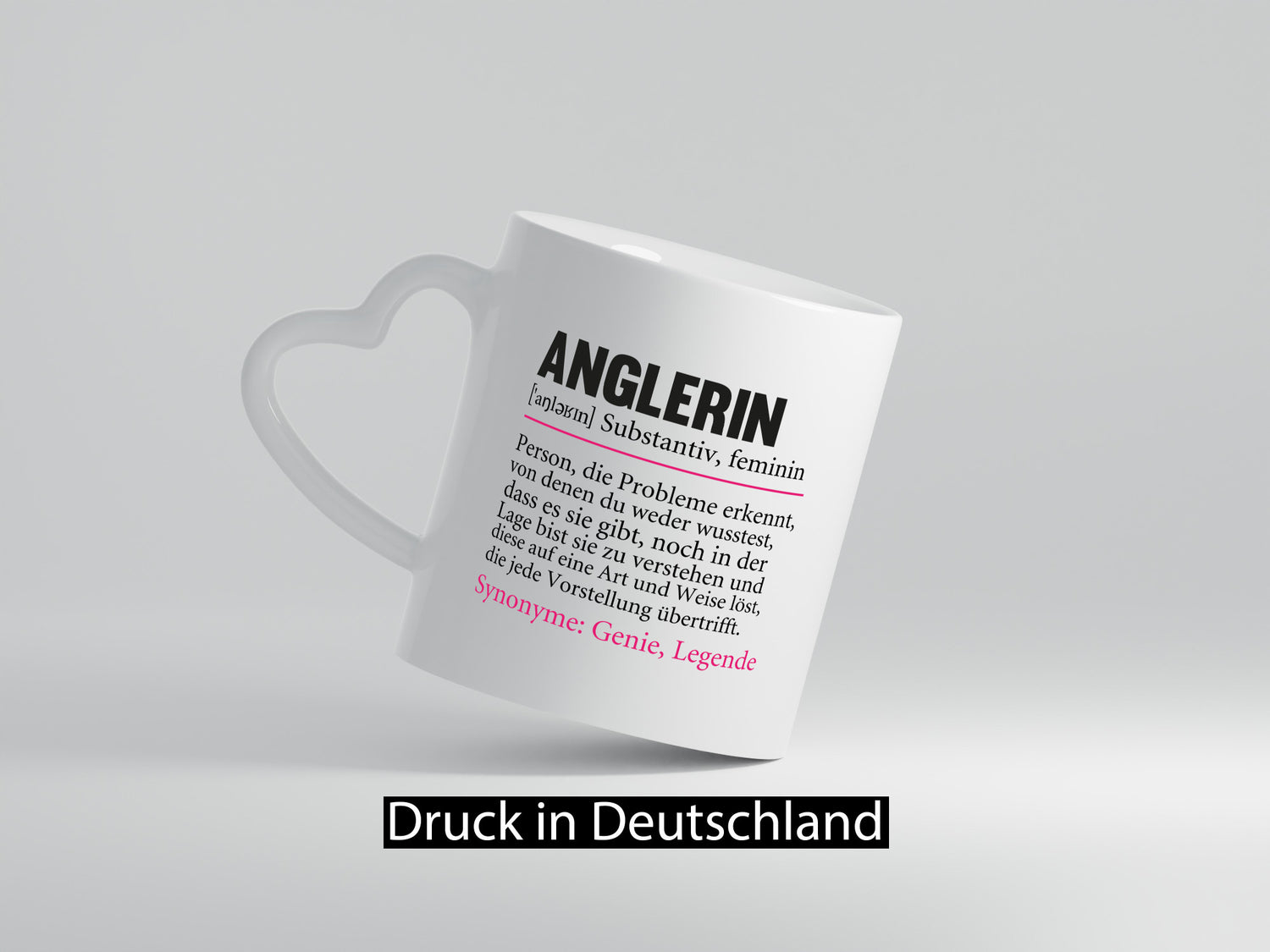 Anglerin | Spruch Angeln Fischerin Beruf Humor Arbeit Kollegen Büro