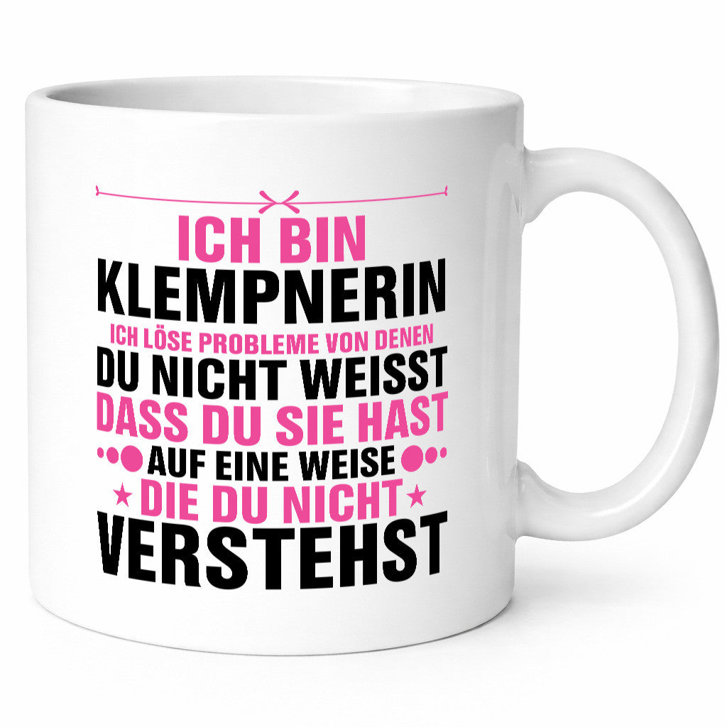 Löse Probleme: Klempnerin | Klempnerinnen v2 lustiger Spruch Geschenk Humor