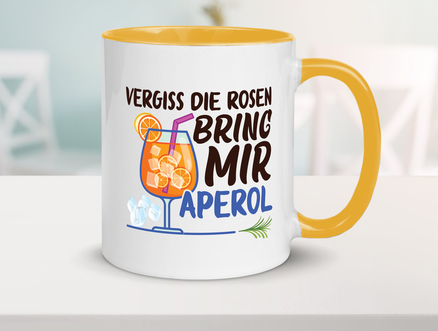 Bring mir Aperol | Rosen Paar Party Geschenkidee Humor Tasse