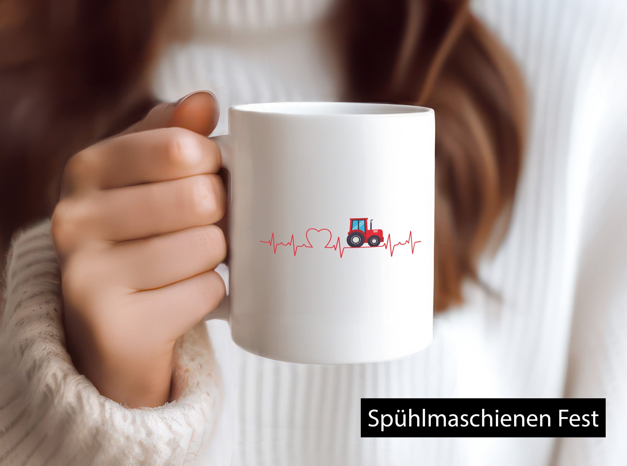 Traktor Herzschlag | Landwirt Bauernhof Liebe Bauer lustiger Spruch Geschenk