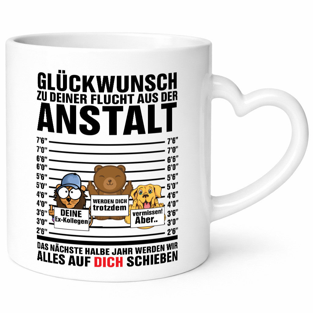 Glückwunsch zur Flucht | Arbeitskollegen Berufswechel Humor Arbeit Kollegen