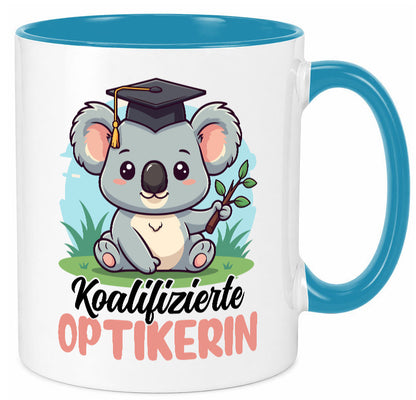 Koalifizierte Optikerin | Augenoptik lustiger Spruch Geschenk Humor Tasse