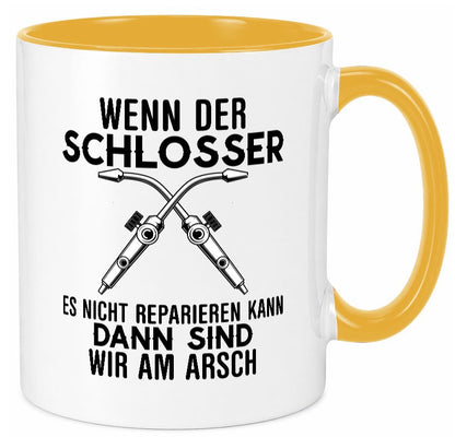 Der Schlosser lustiger Spruch Geschenk Humor Geschenkidee Tasse