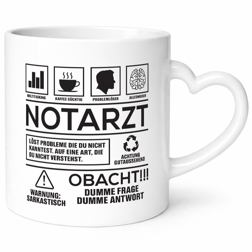 Achtung Probleme Notarzt | Arzt lustiger Spruch Geschenk Humor Geschenkidee