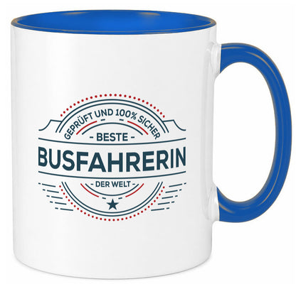 Geprüft und sicher: Busfahrerin | Berufsfahrer Fahrerin Humor Arbeit Kollegen