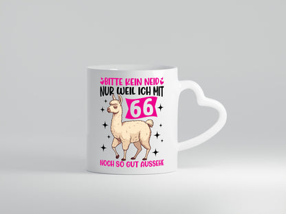 66. Geburtstag | 66 Jahre Lama gut aussehen Geschenkidee Humor Tasse
