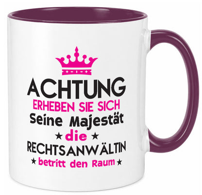 Seine Majestät Rechtsanwältin | Jurstin Anwältin Humor Geschenkidee Tasse