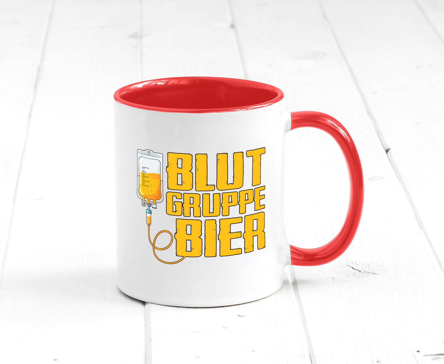 Blutgruppe Bier | Saufen Trinken Biertrinker Humor Geschenkidee Tasse