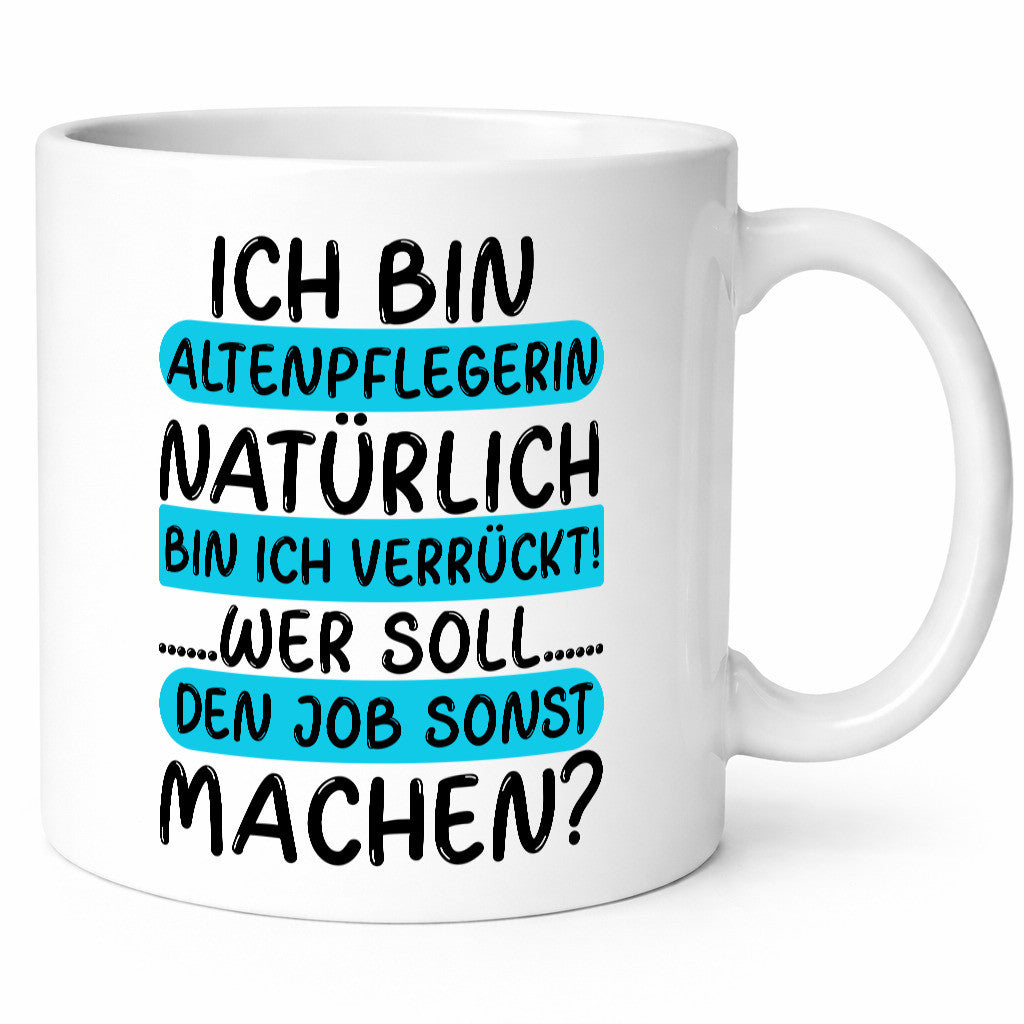 Verrückte Altenpflegerin | Pflege Dienst Kollegen Job Geschenkidee Arbeit Büro