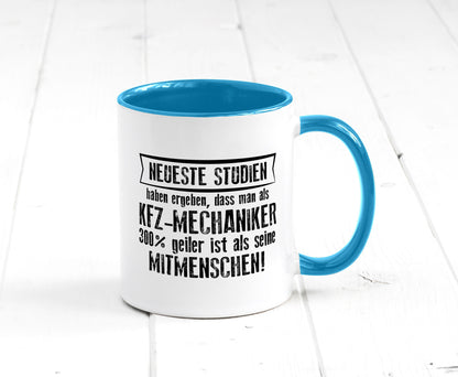 Neuste Studien: KFZ-Mechaniker | Werkstatt Mechaniker Geschenkidee Humor Tasse