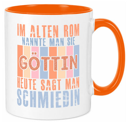 Heute sagt man: Schmiedin | Schmied Beruf Schmiederei lustiger Spruch Geschenk