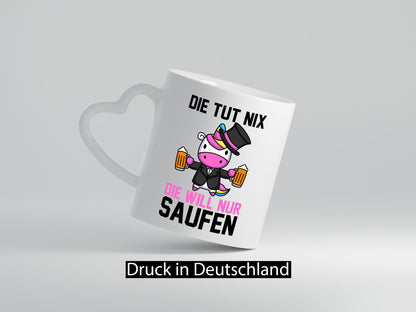 Die tut nix will nur Saufen | Einhorn Bier v2 lustig Humor Geschenkidee
