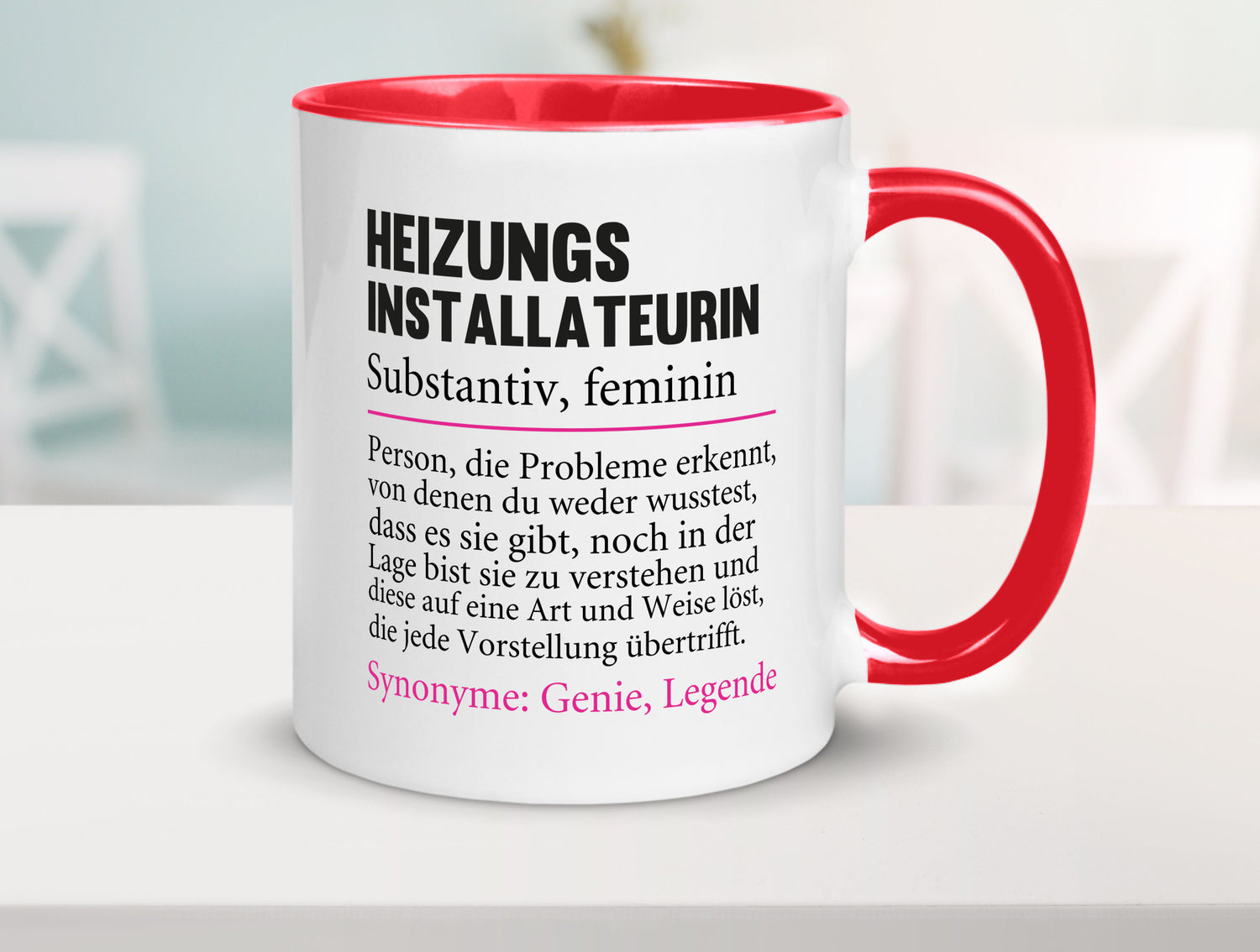 Heizungsinstallateurin | Beruf Spruch Heizung Geschenkidee Arbeit Kollegen Büro