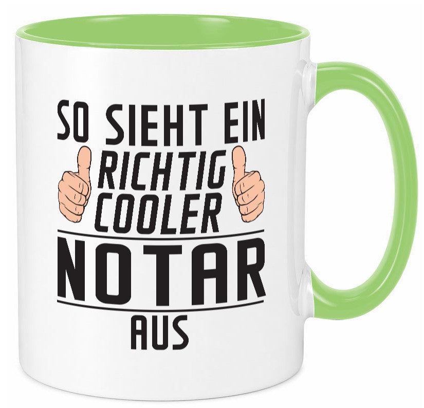 Richtig Cooler Notar | Jurist lustig Humor Geschenkidee Geschenk Tasse