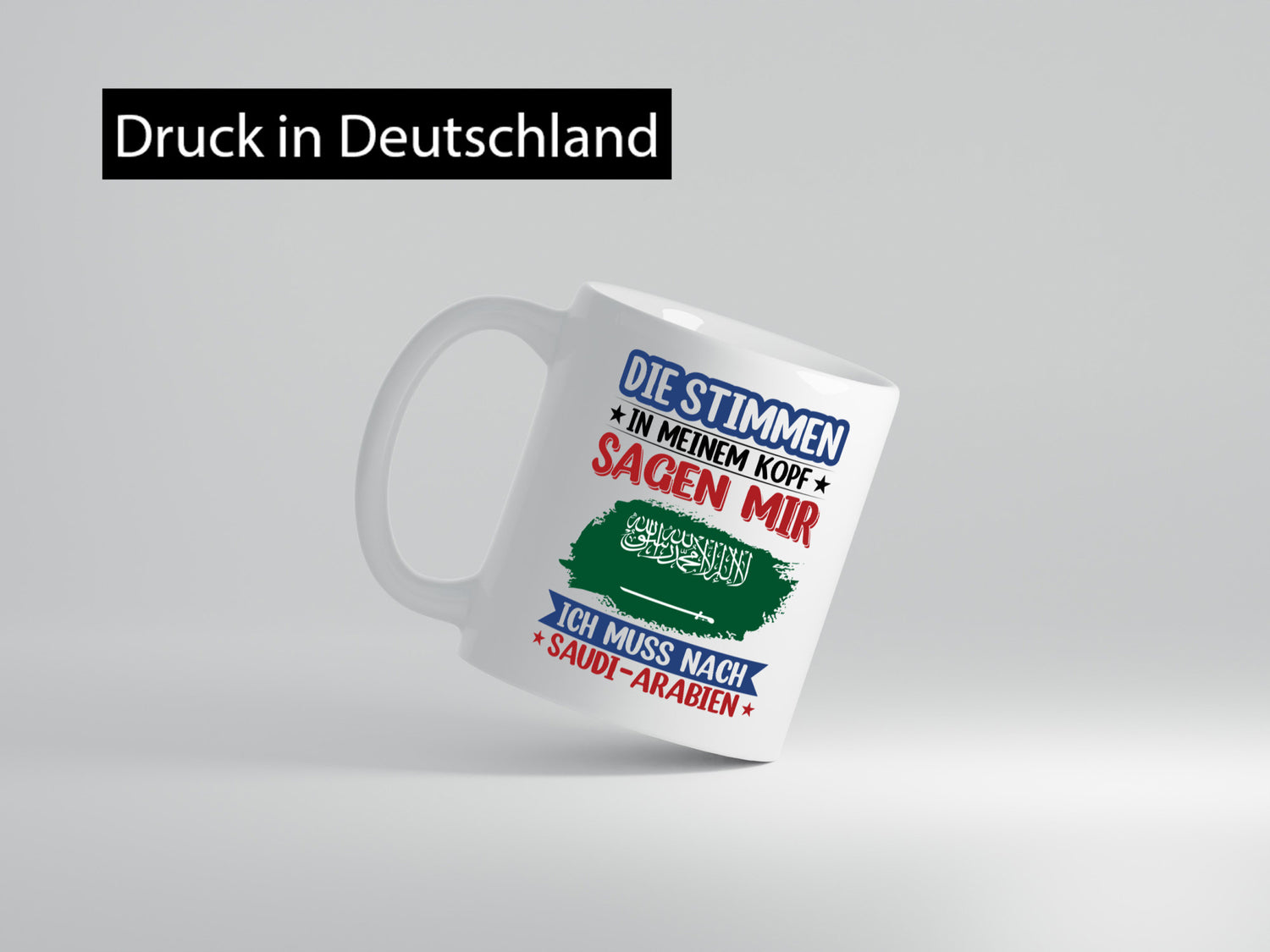 Saudi-Arabien | Urlaub Stimmen in meinem Kopf Traumland v2 Humor Geschenkidee
