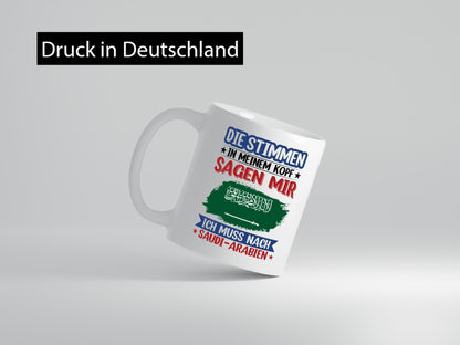 Saudi-Arabien | Urlaub Stimmen in meinem Kopf Traumland v2 Humor Geschenkidee