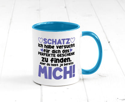 Schatz | Liebe Valentinstag Freund Freundin Herz Geschenkidee Humor Tasse