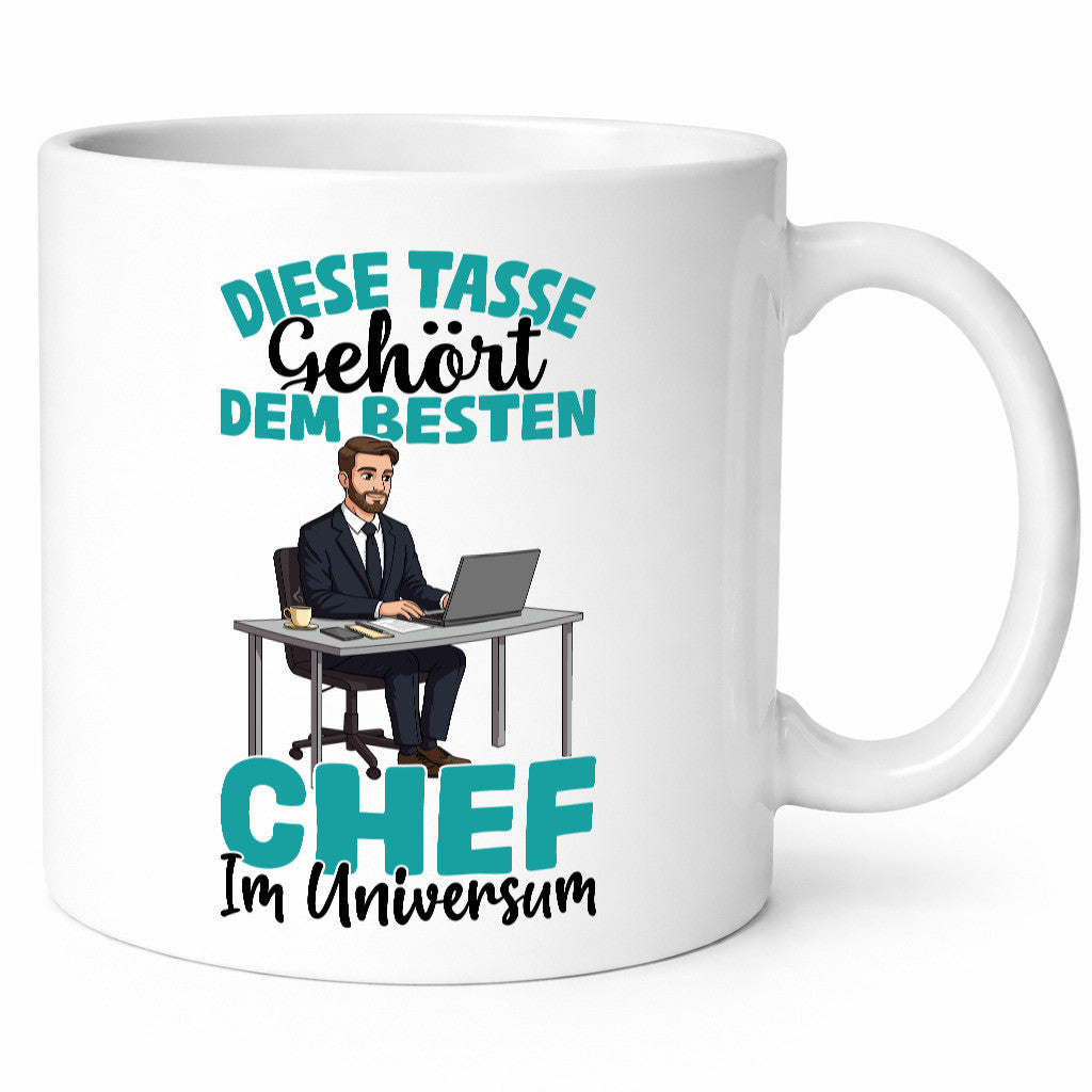 Im Universum: Chef | Führungskraft Vorgesetzter lustiger Spruch Geschenk Arbeit