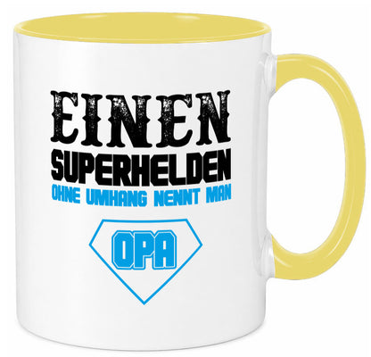 Superheld Opa Geschenk Familie Geschenkidee lustiger Spruch Tasse