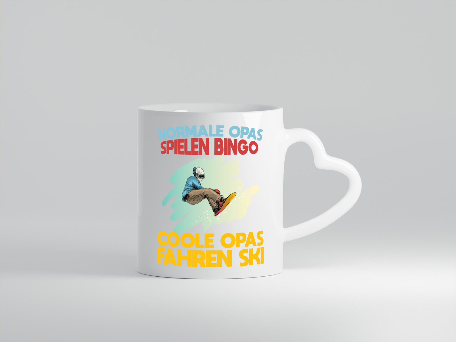 Normale Opas spielen Bingo, coole fahren Ski | Snowboard Humor Familie