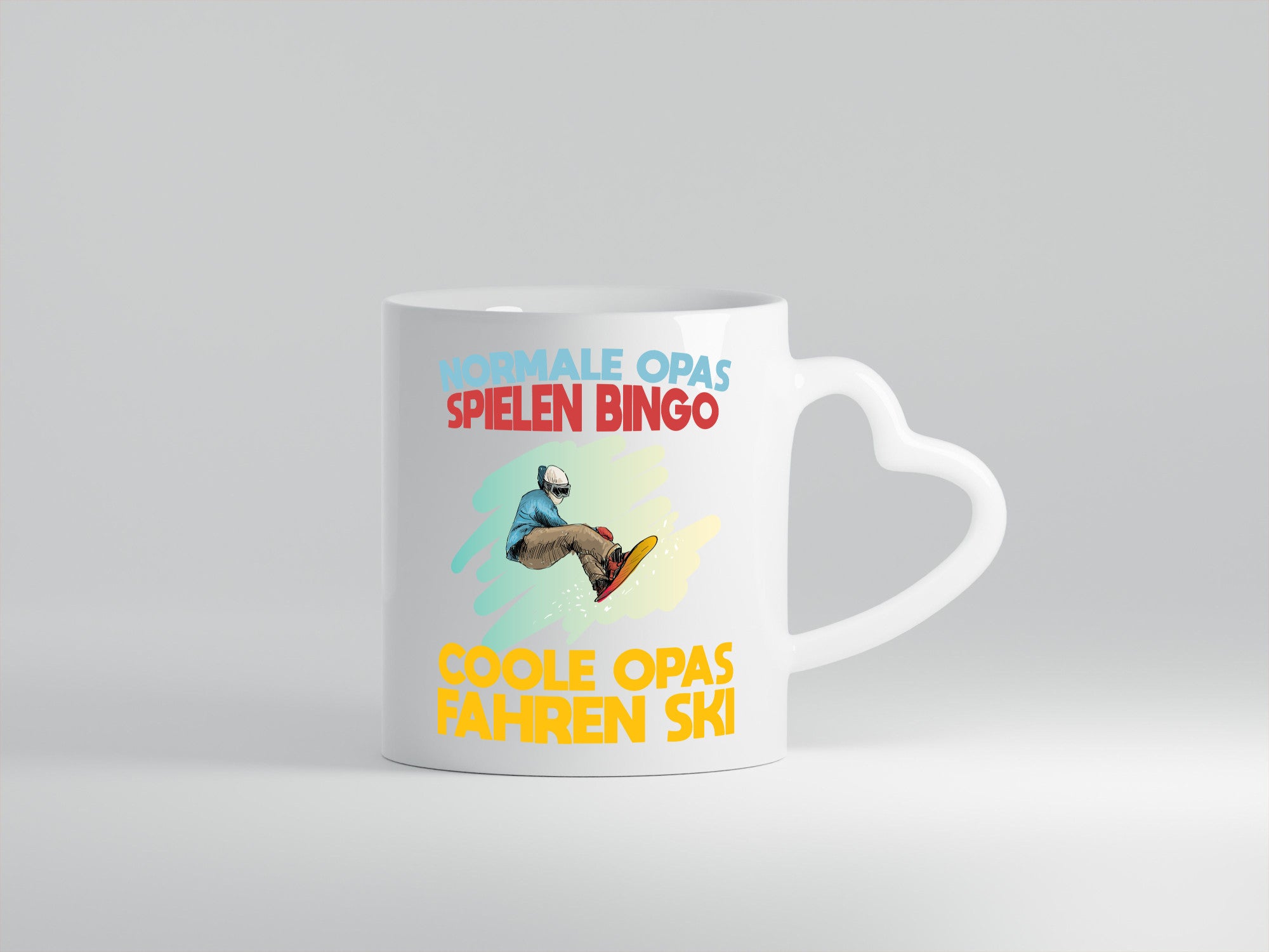 Normale Opas spielen Bingo, coole fahren Ski | Snowboard Humor Familie