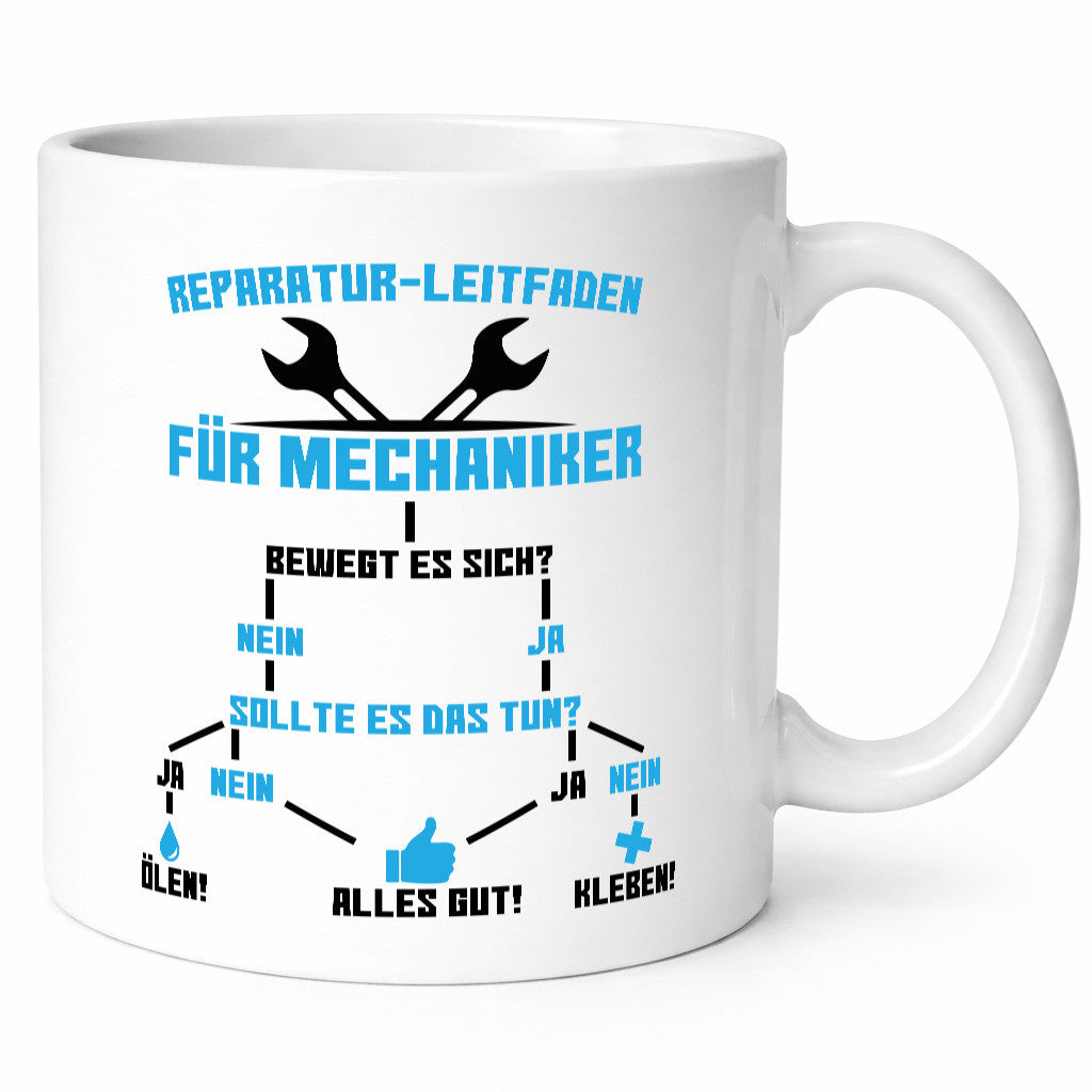 Mechaniker | Reparatur Autowerkstatt Ölen Kleben Geschenkidee Humor Tasse