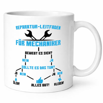 Mechaniker | Reparatur Autowerkstatt Ölen Kleben Geschenkidee Humor Tasse