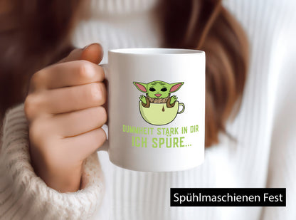 Dummheit stark in dir | Yoda Comic frecher Spruch lustig Humor Geschenkidee