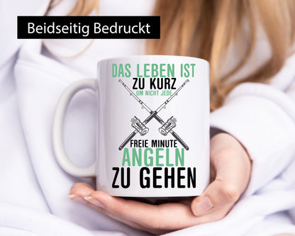 Das Leben ist zu kurz | Angeln Hobby Haken Fische Geschenk Humor Geschenkidee