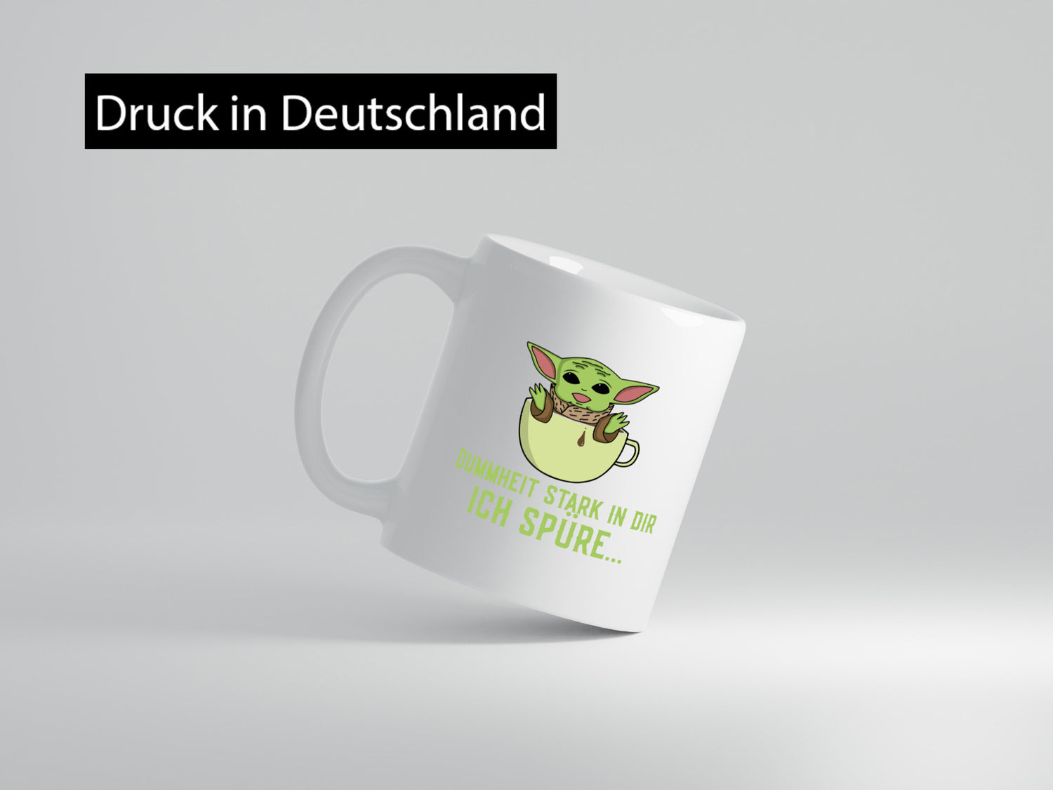 Dummheit stark in dir | Yoda Comic frecher Spruch lustig Humor Geschenkidee