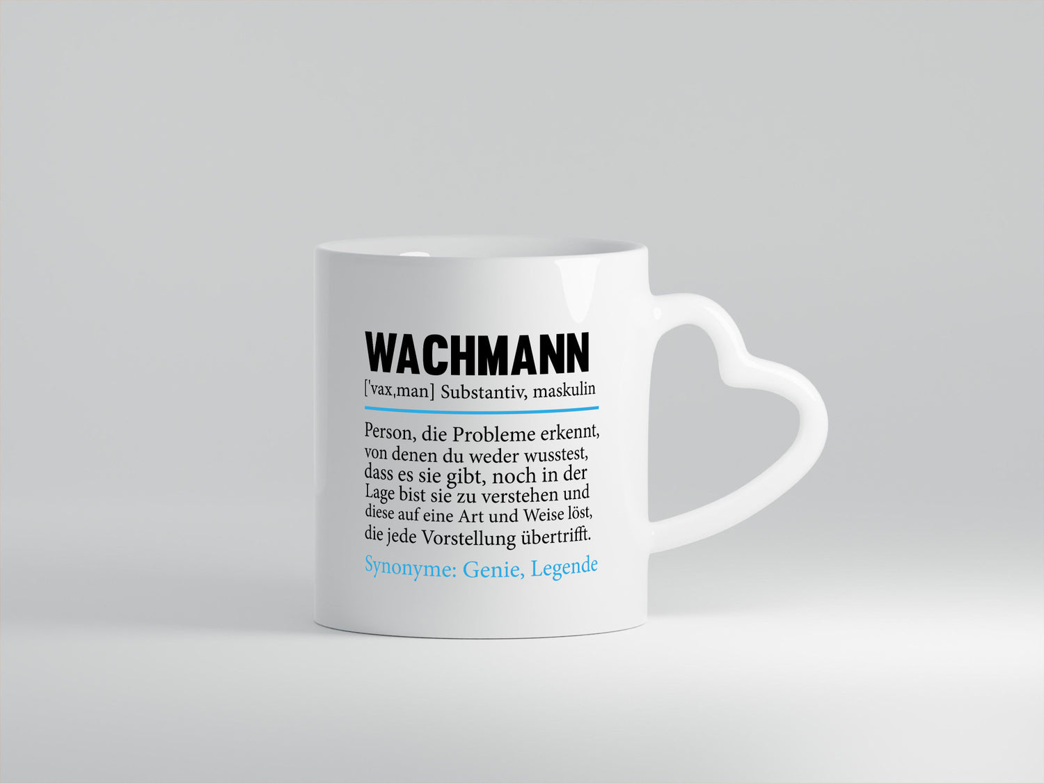 Wachmann | Spruch Wachpersonal Nachtwächter Humor Geschenkidee Tasse