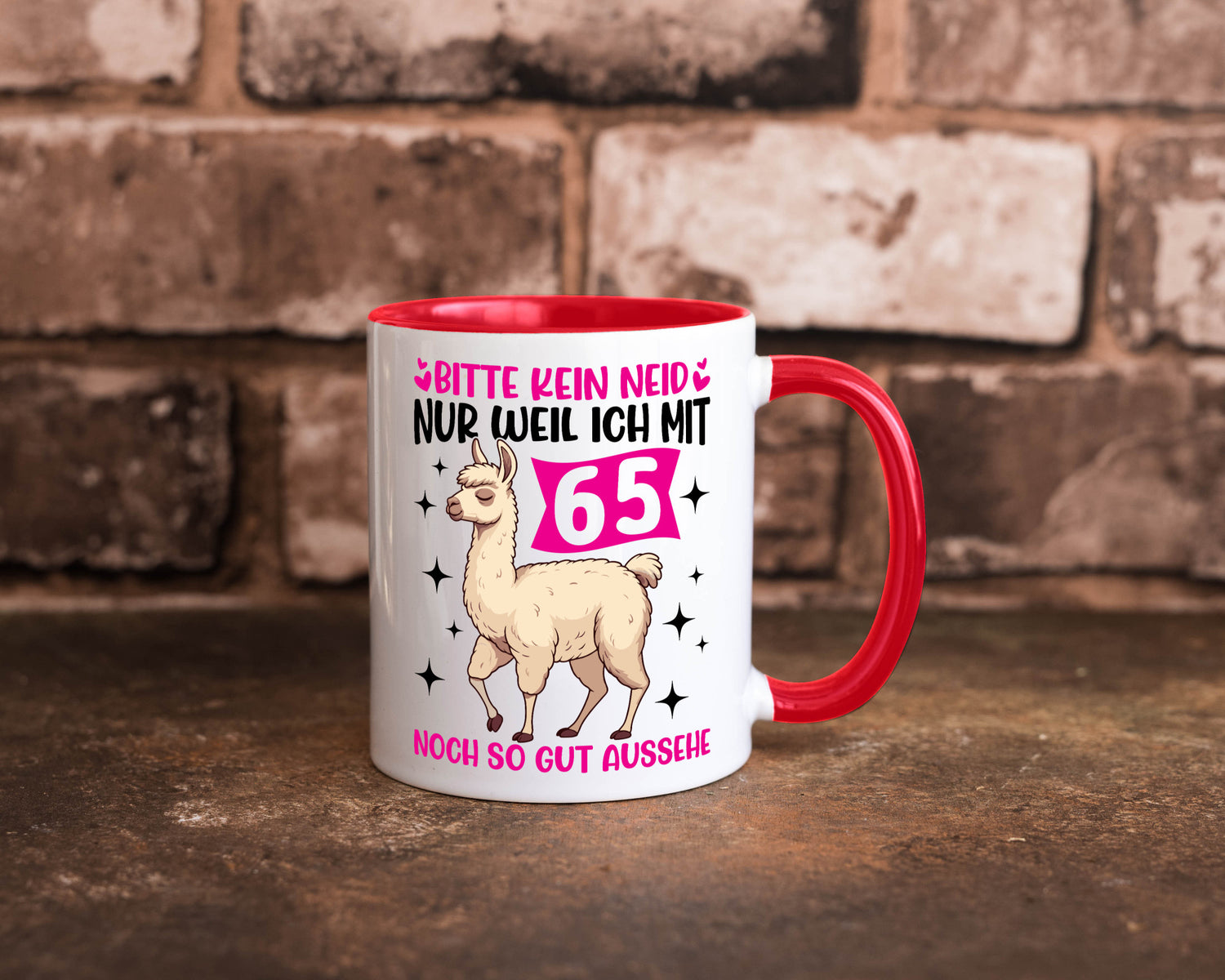 65. Geburtstag | 65 Jahre Lama gut aussehen Geschenkidee Humor Tasse