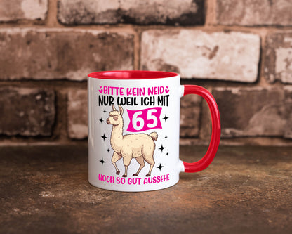 65. Geburtstag | 65 Jahre Lama gut aussehen Geschenkidee Humor Tasse