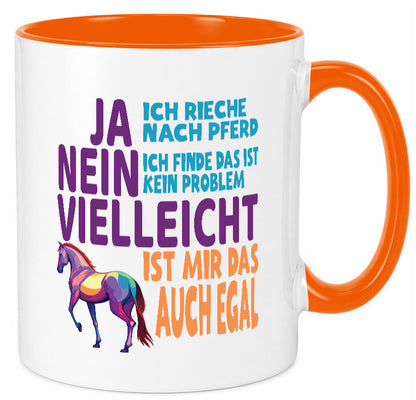 Ja ich Rieche nach Pferd | Reiten Pferdestall lustiger Spruch Geschenk Humor