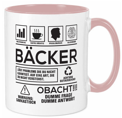 Achtung Probleme Bäcker | Bäckerei Backen Konditor Geschenk Humor Geschenkidee