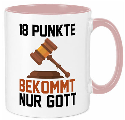 Jura | Anwalt 18 Punkte bekommt nur Gott Geschenk Humor Geschenkidee lustiger Tasse