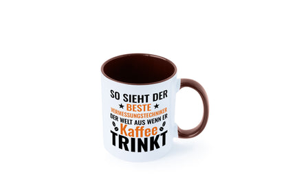 Kaffee trinkt: Vermessungstechniker | Techniker Geschenk Humor Geschenkidee