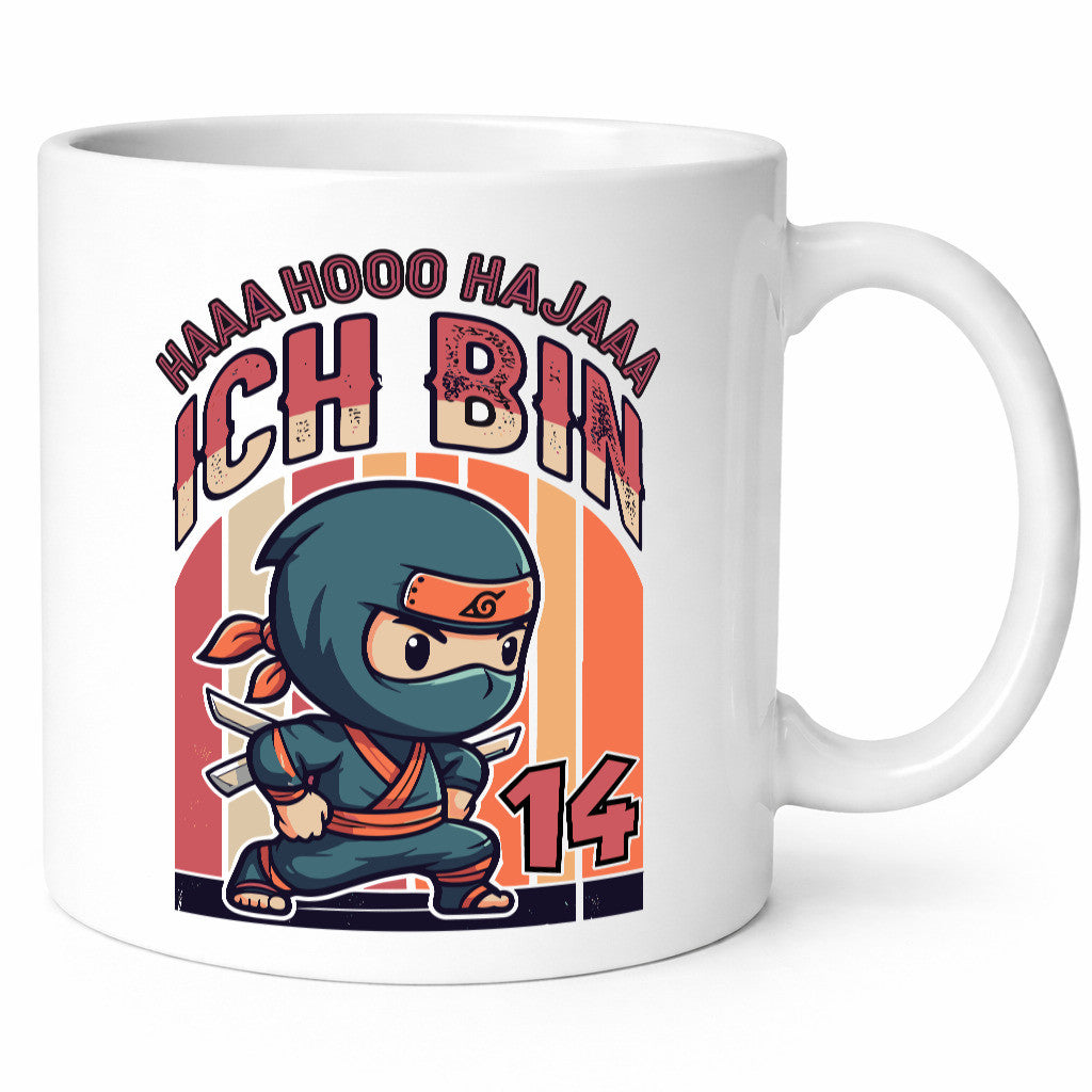 14. Geburtstag | Ninja Junge 14 Jahre Geschenkidee Humor Tasse