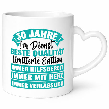 30 Jahre im Dienst | Jubiläum Arbeit lustig Kollegen Büro Geschenk Tasse