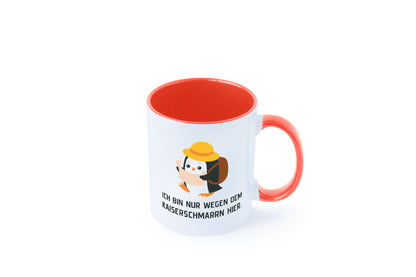 Ich bin nur wegen dem Kaiserschmarrn hier | Pinguin Geschenkidee Humor Tasse
